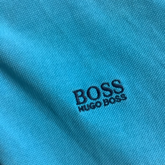 Men’s Hugo boss polo shirt blue size large - Picture 2 of 4